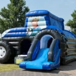 Maxi Springkussen Tractor Multifun - Attractieverhuur Olivier