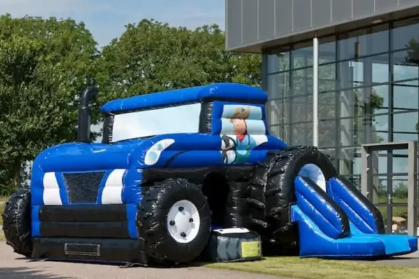 Maxi Springkussen Tractor Multifun - Attractieverhuur Olivier