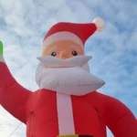 Kerstman Opblaasbaar - Attractieverhuur Olivier