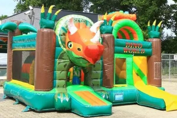 Multiplay Springkussen Dino - Attractieverhuur Olivier